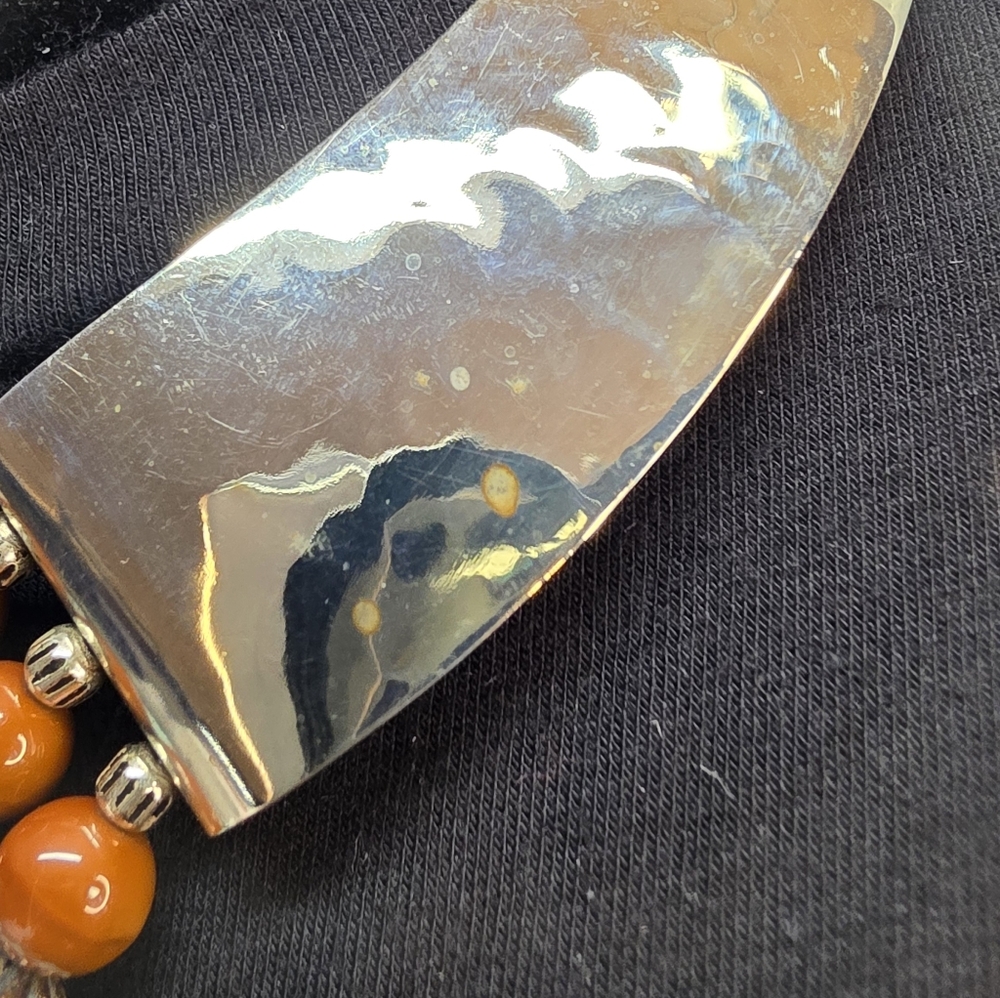 Artisan Statement Necklace Amazonite, Red Jasper … - image 7